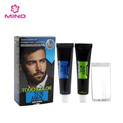 Dark brown Safe beard mustache dye for men